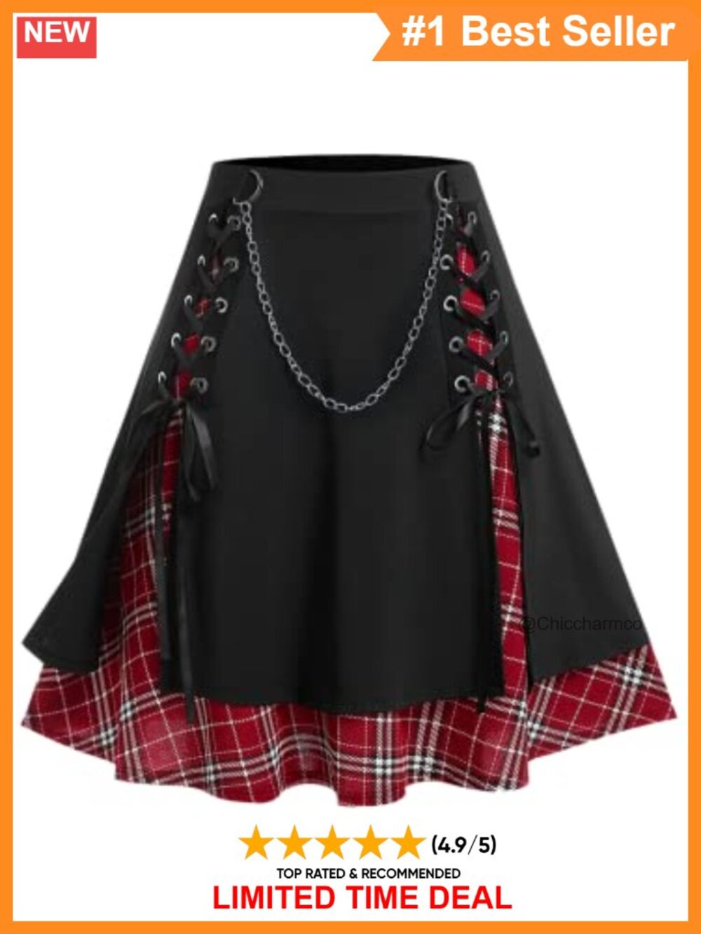 Plus Size 100% Polyester Mini A-Line Pleated Skirt